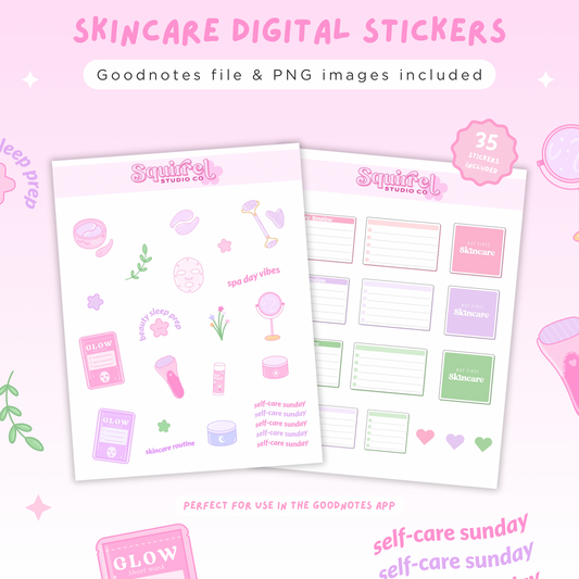 Skincare Digital Stickers