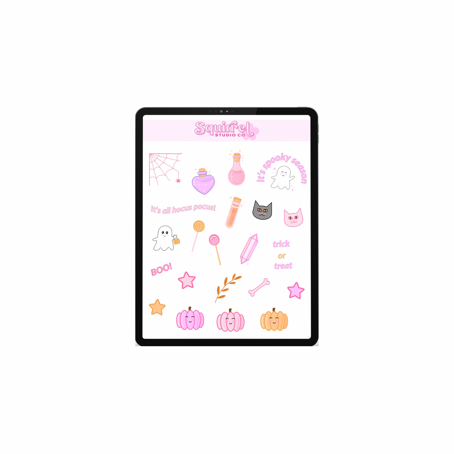 Cute Halloween Digital Stickers